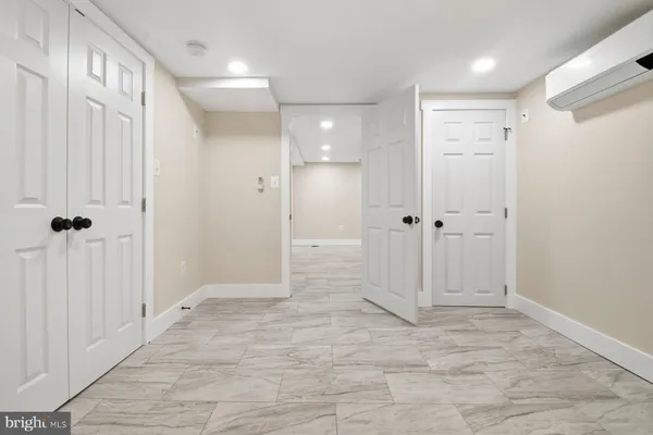 a view of a bathroom with a shower