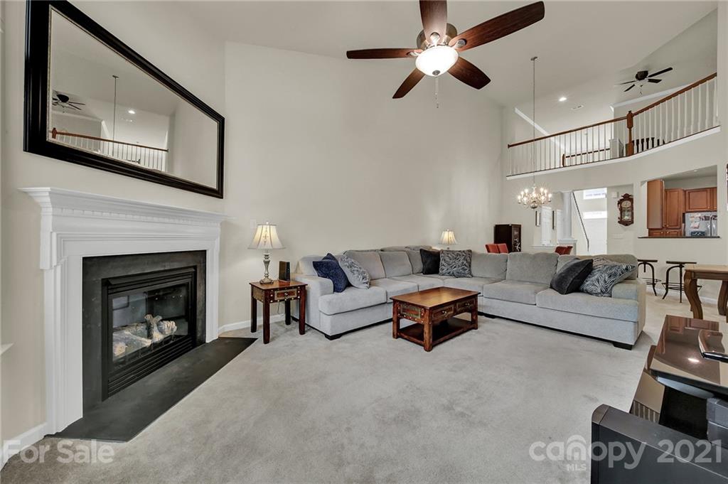 107 Inlet Point Drive Tega Cay, SC 29708 - Photo 9 of 24 a living room with furniture and a fireplace