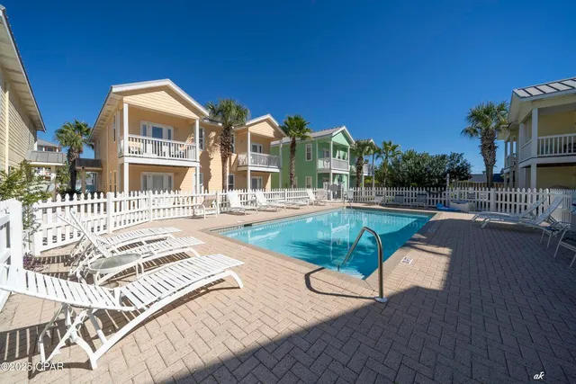 a view of a building with many windows