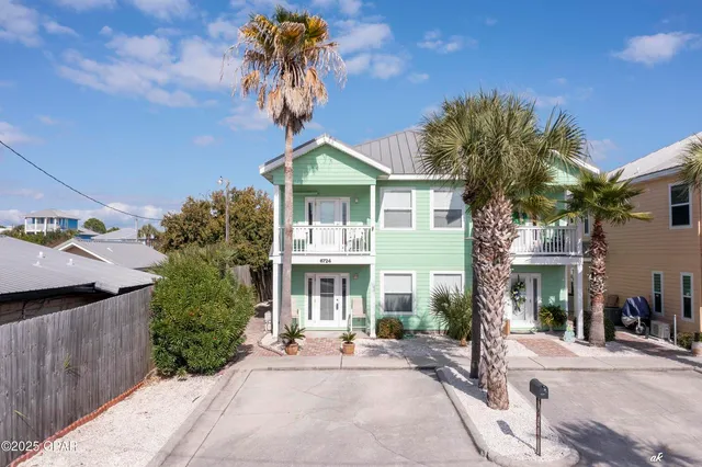 a view of a house with a patio