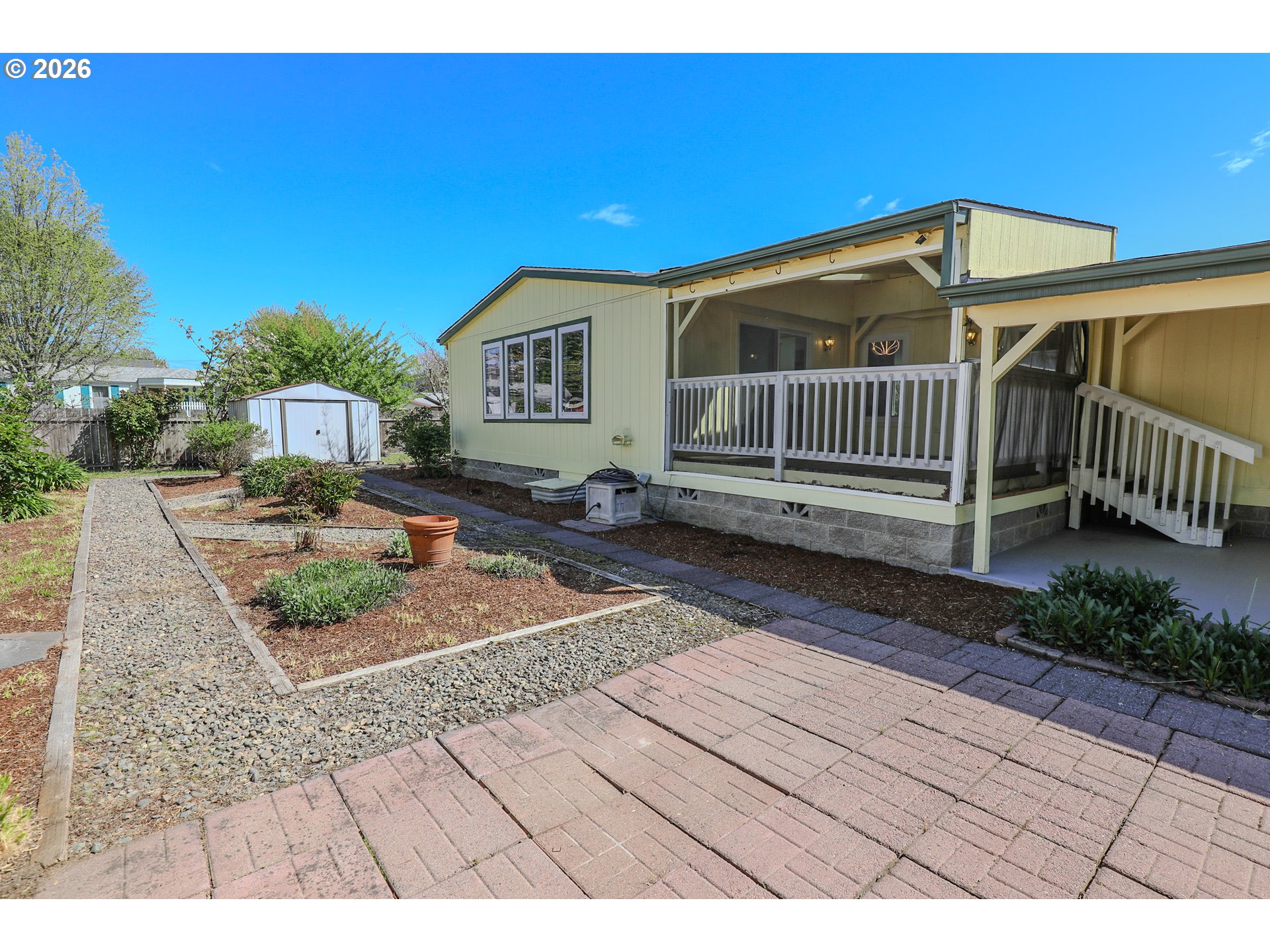 210 Northwest Timothy Avenue Winston, OR 97496 - Photo 35 of 48 a view of a backyard with a deck