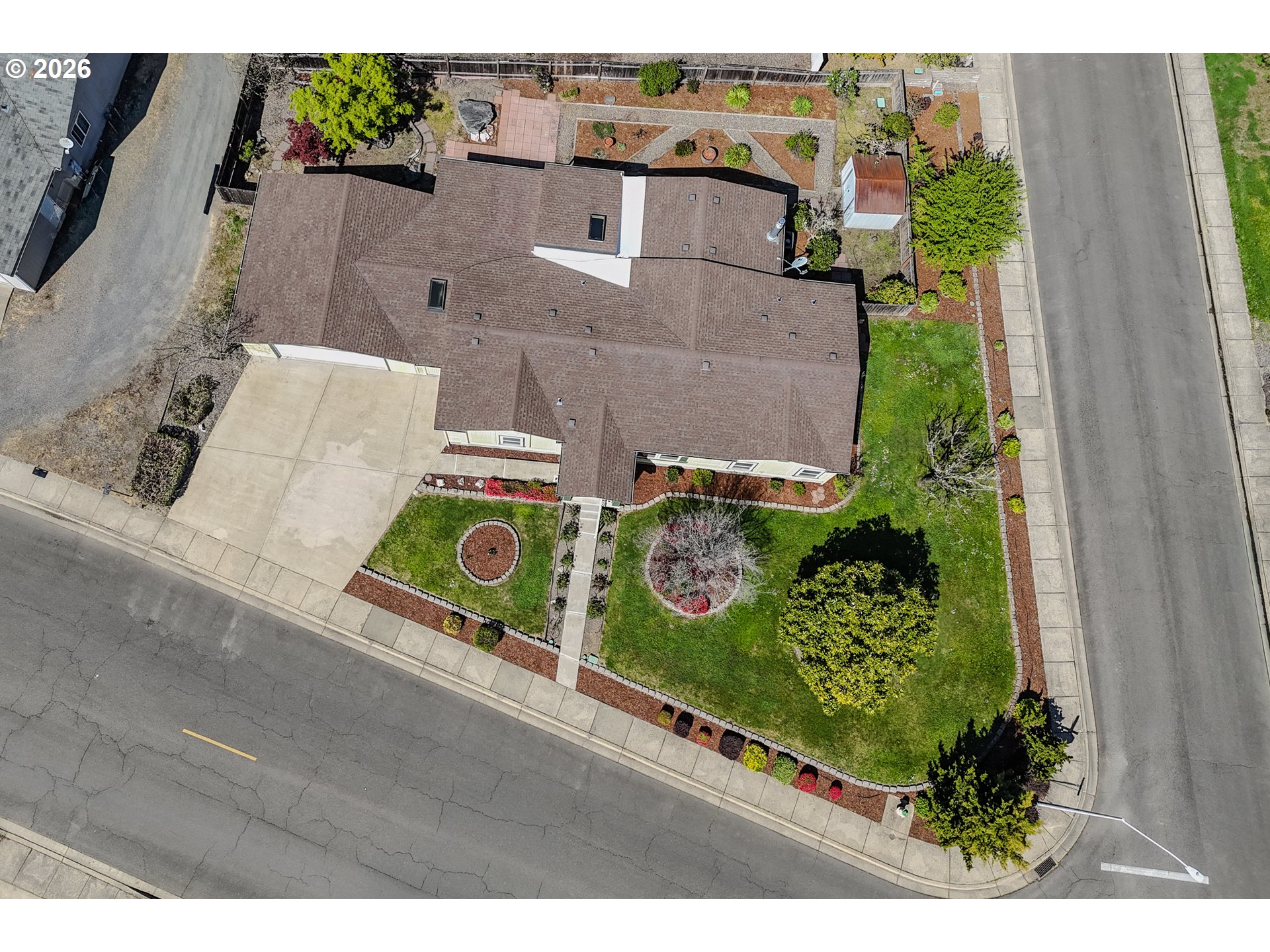 210 Northwest Timothy Avenue Winston, OR 97496 - Photo 42 of 48 an aerial view of residential house with outdoor space and street view