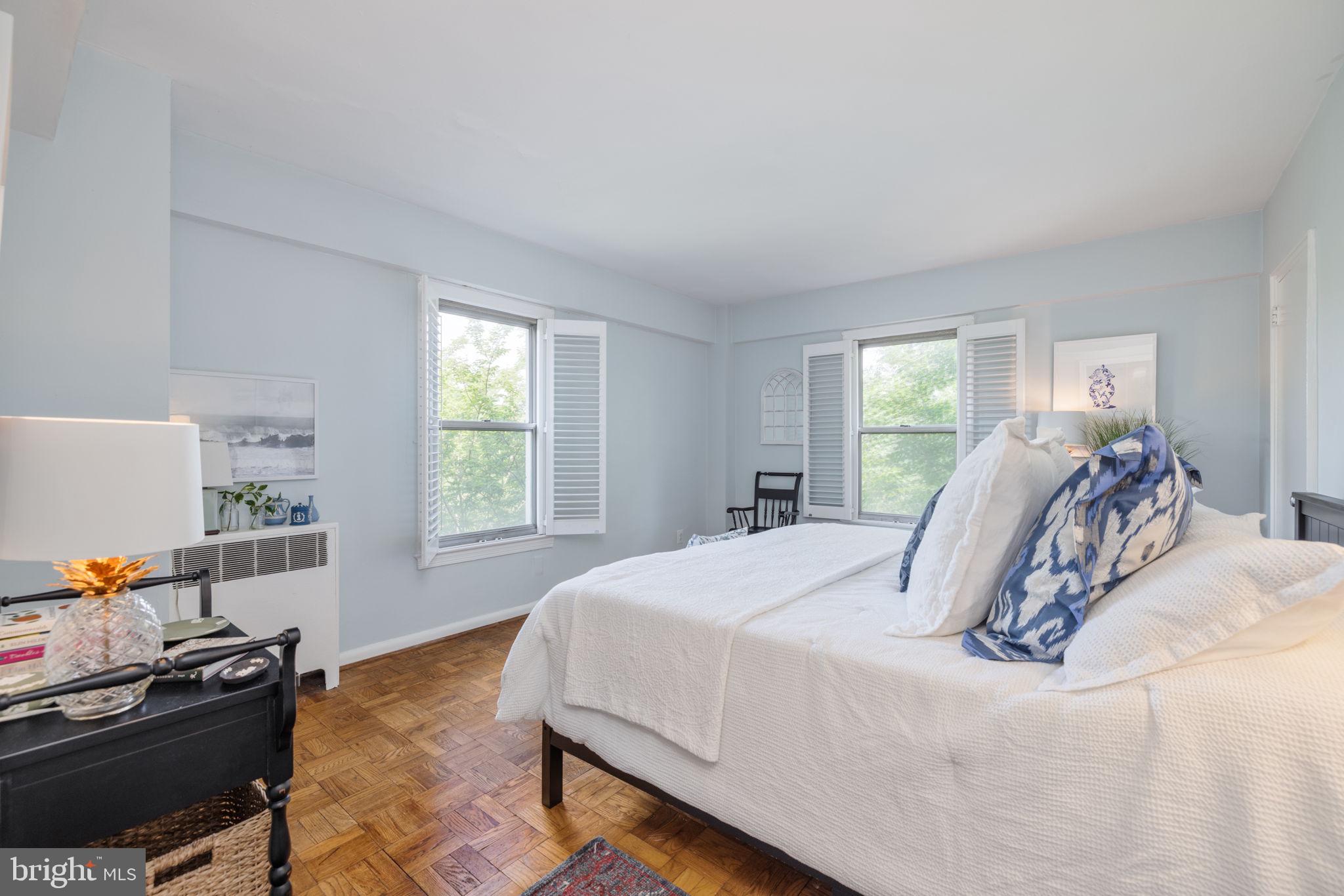 2500 Q Street Northwest, Unit 504 Washington, DC 20007 - Photo 11 of 18 All windows include custom plantation shutters