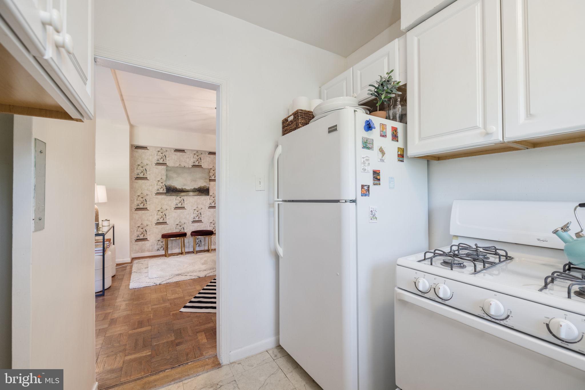 2500 Q Street Northwest, Unit 504 Washington, DC 20007 - Photo 4 of 18 Kitchen w/privacy swing door