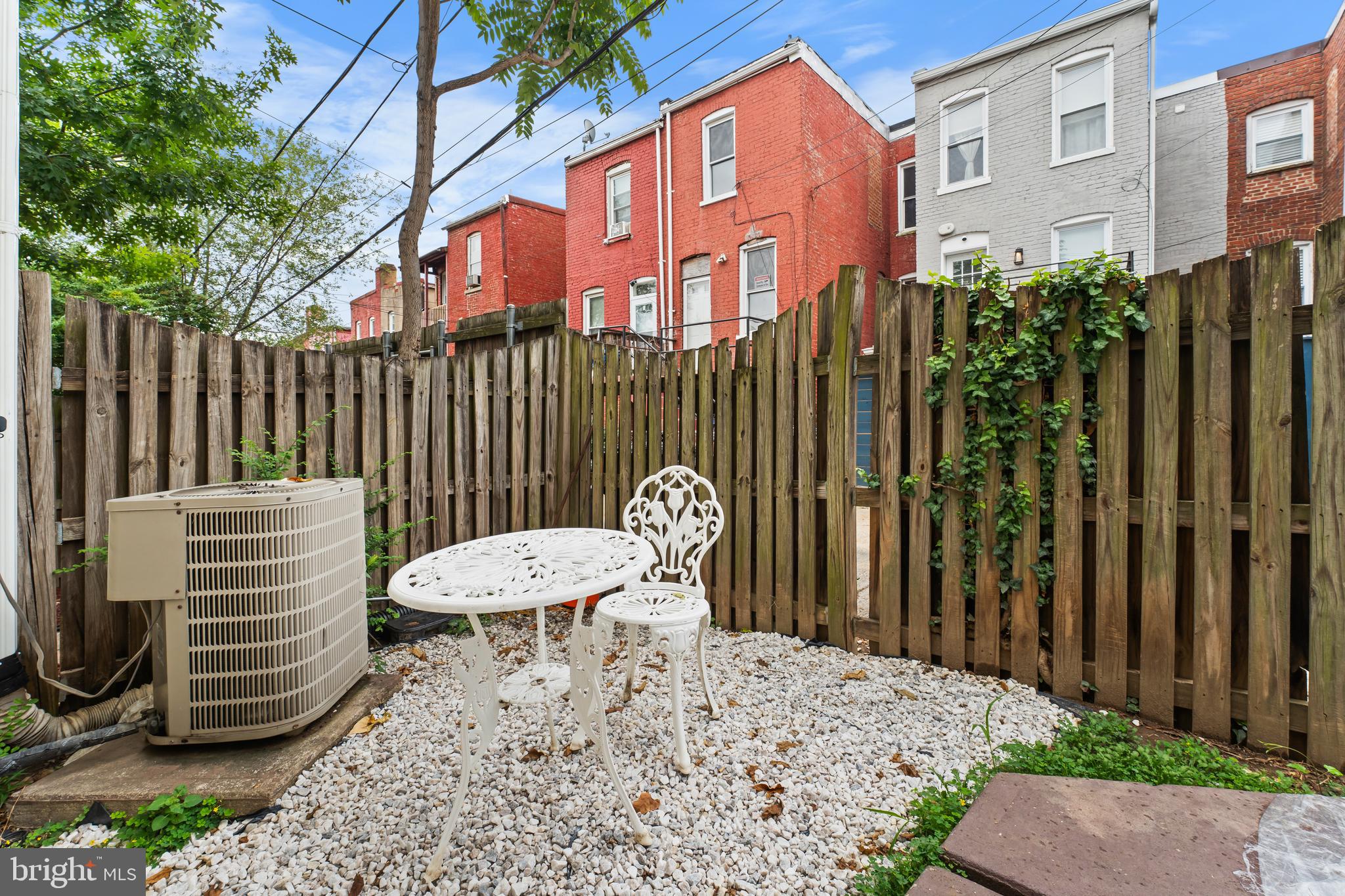 550 Hobart Place Northwest, Unit 1 Washington, DC 20001 - Photo 21 of 22 a view of a chair and table in the backyard