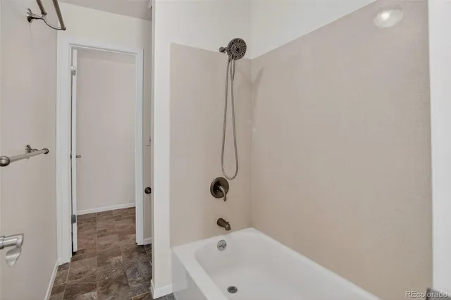 a bathroom with a tub