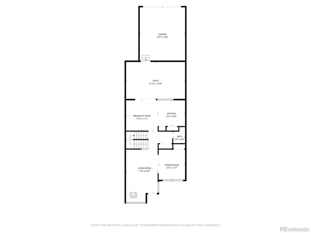 a picture of a bench in front of a building