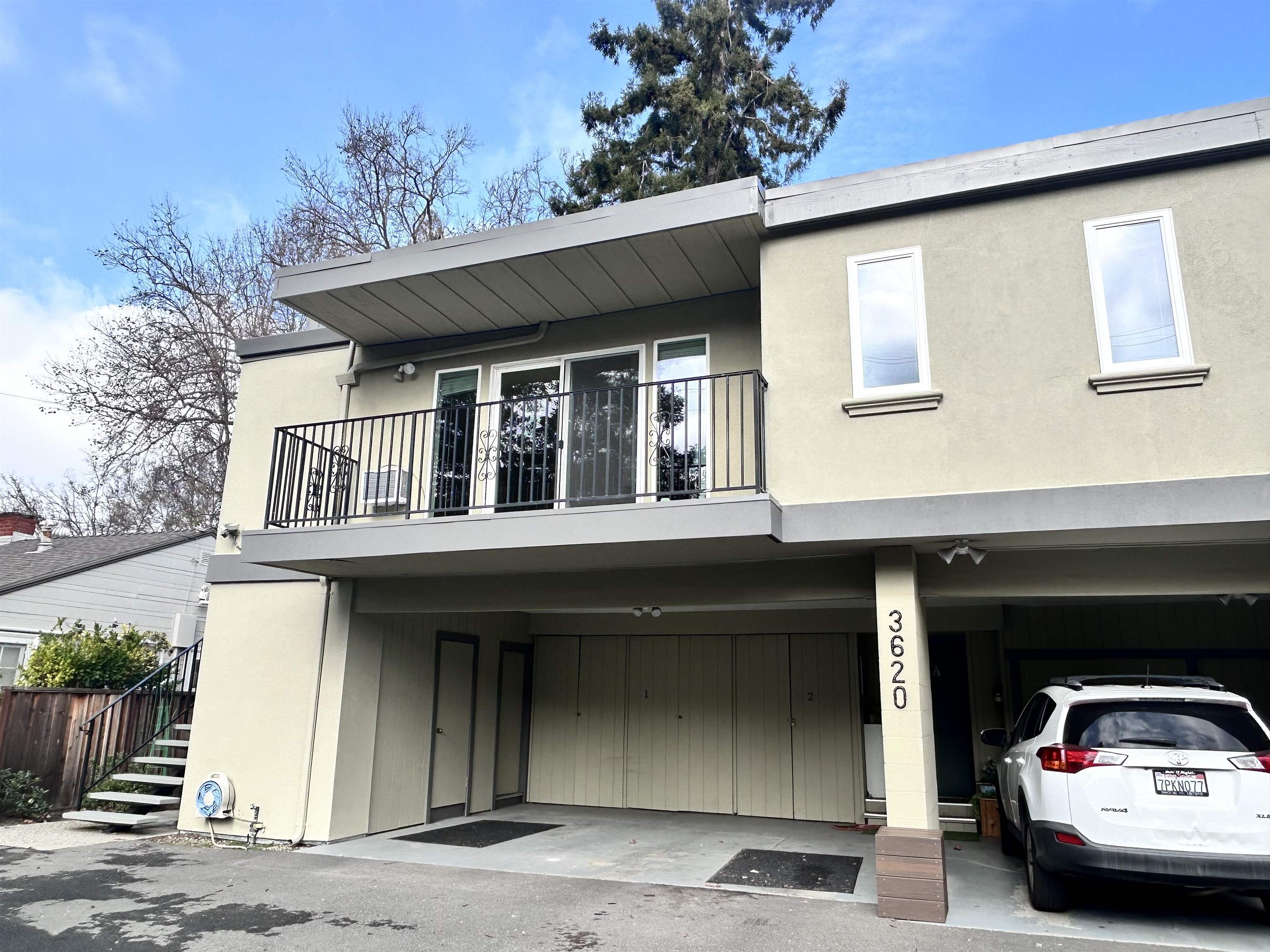 3620 Walnut Street, Unit B Lafayette, CA 94549 - Photo 26 of 26 View of front of home with stucco siding and a balcony