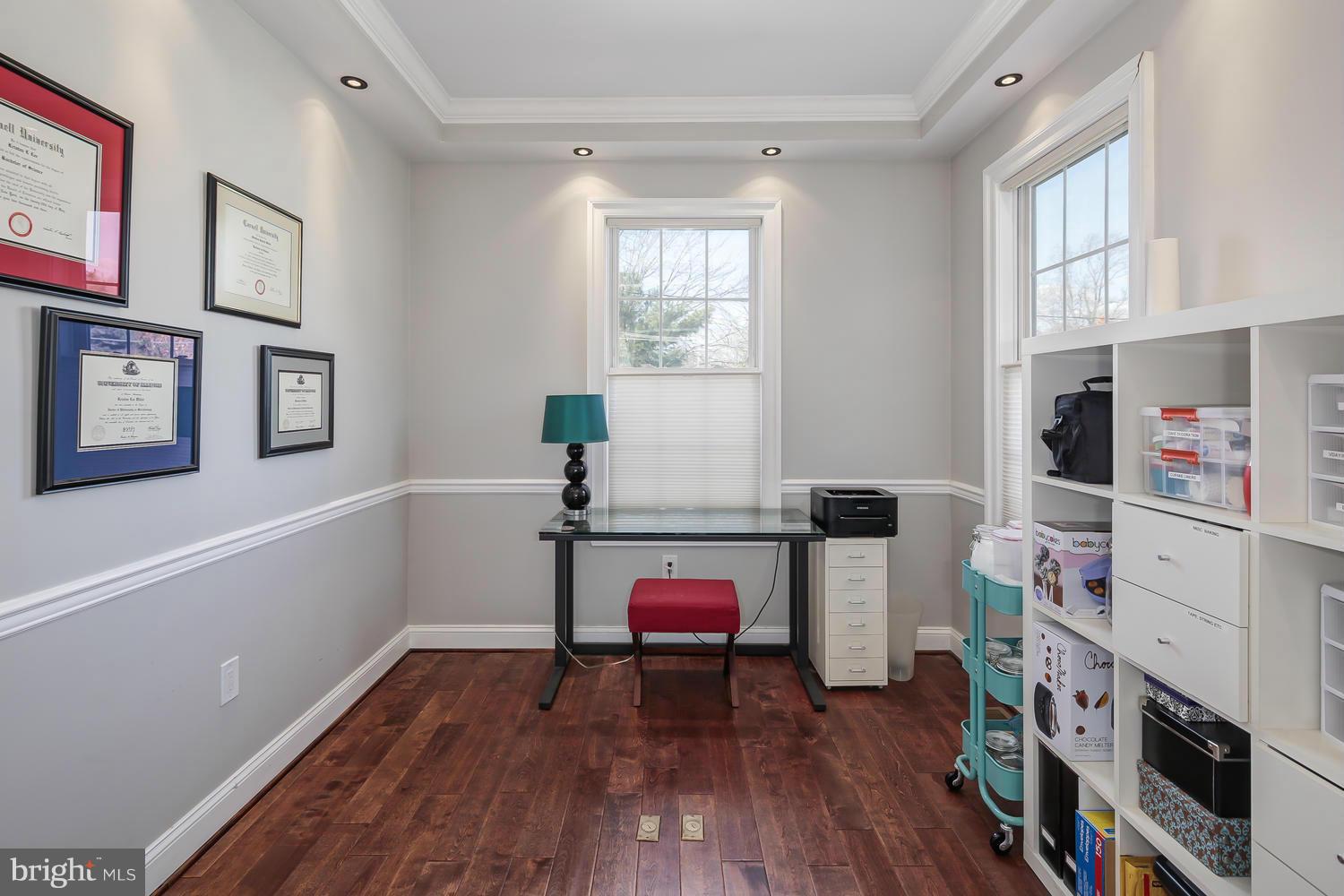 1103 Reames Road Baltimore, MD 21220 - Photo 12 of 30 Main level office with walnut hardwood floors