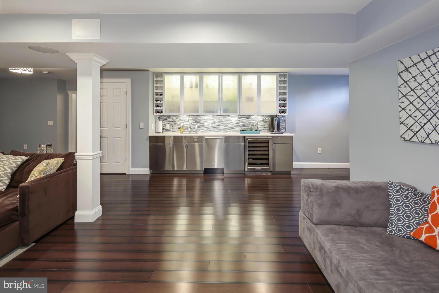 1103 Reames Road Baltimore, MD 21220 - Photo 23 of 30 wet bar w/ an Electrolux Icon wine fridge