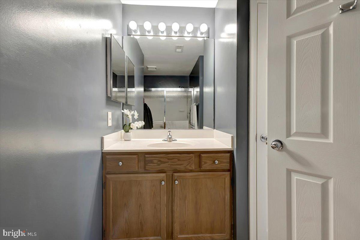 4828 Stone Shop Circle, Unit 4828 Owings Mills, MD 21117 - Photo 14 of 18 a bathroom with a sink and a mirror