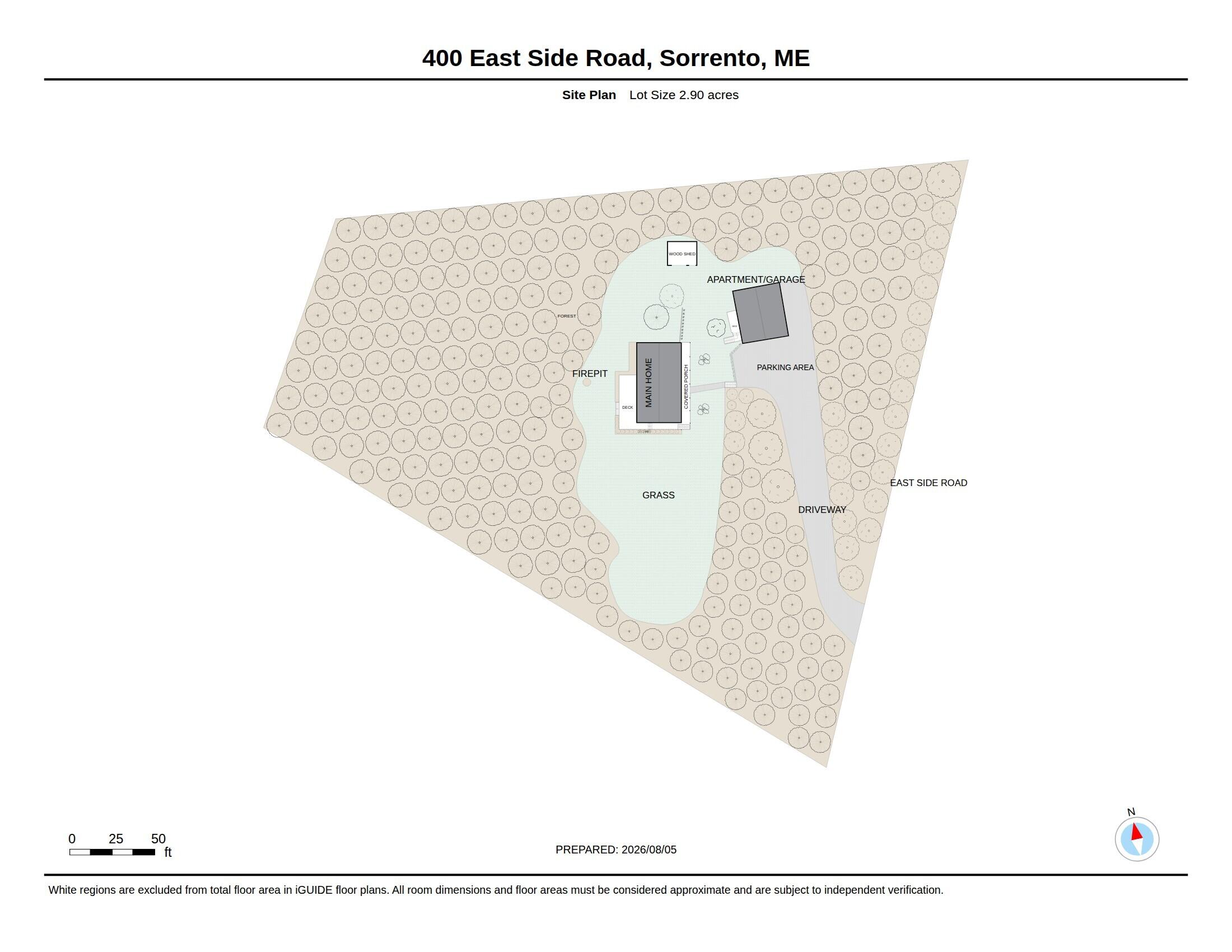 400 East Side Road Sorrento, ME 04677 - Photo 7 of 104 Site Plan