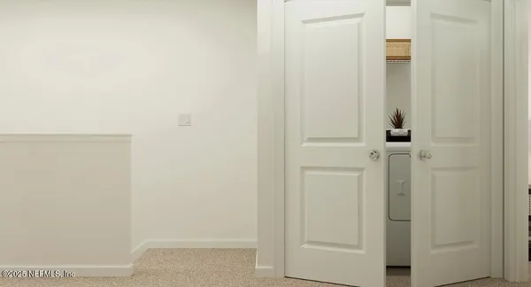 a view of a closet