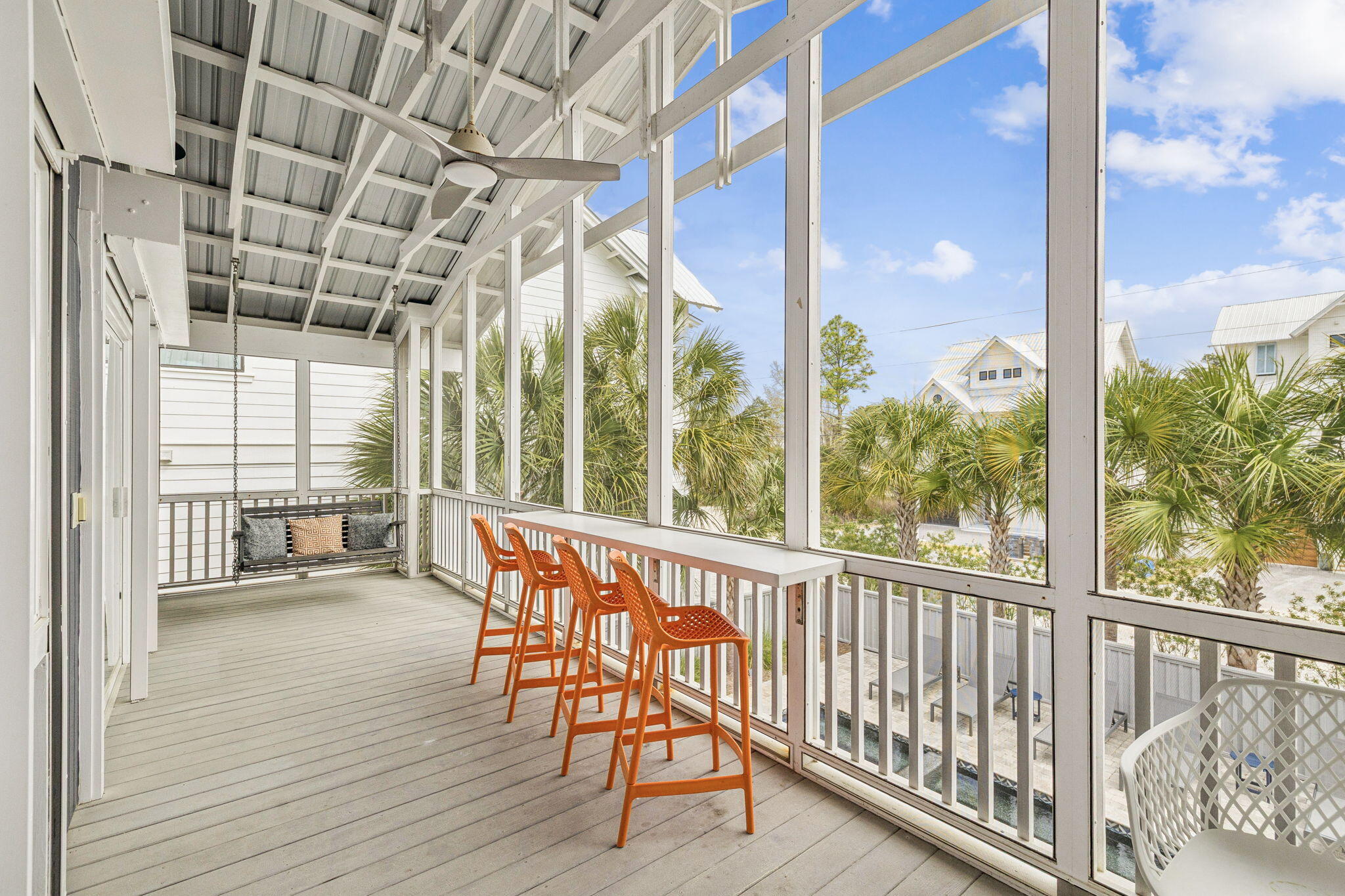 139 Dalton Drive Santa Rosa Beach, FL 32459 - Photo 22 of 65 2nd Floor Screened In A-Frame Porch
