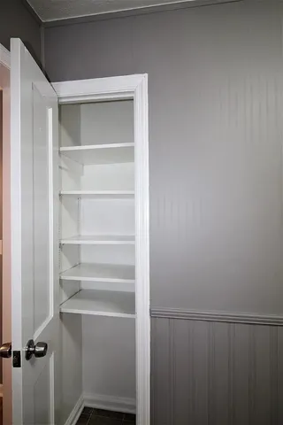 a view of a closet