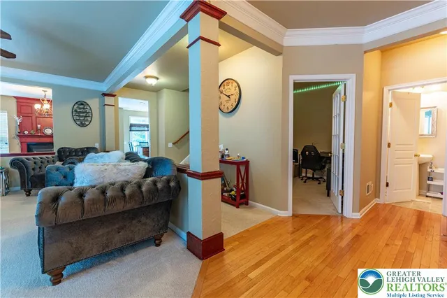 a bed room with a bed and dresser