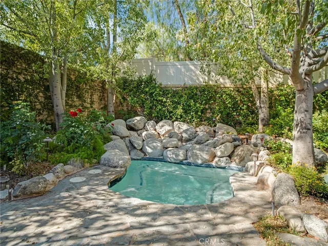 a view of a yard with plants