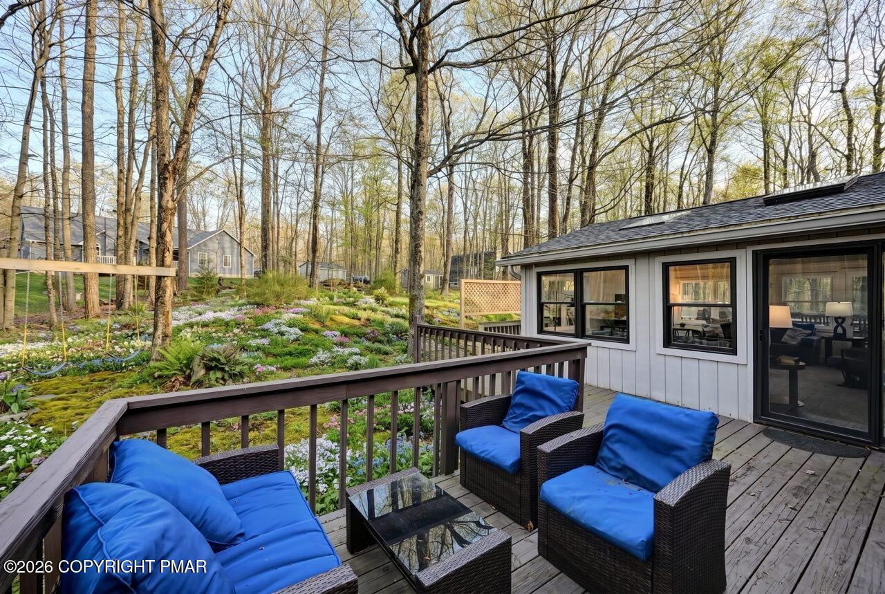 115 Fawn Road Pocono Lake, PA 18347 - Photo 5 of 71 Serene Back Deck Setting