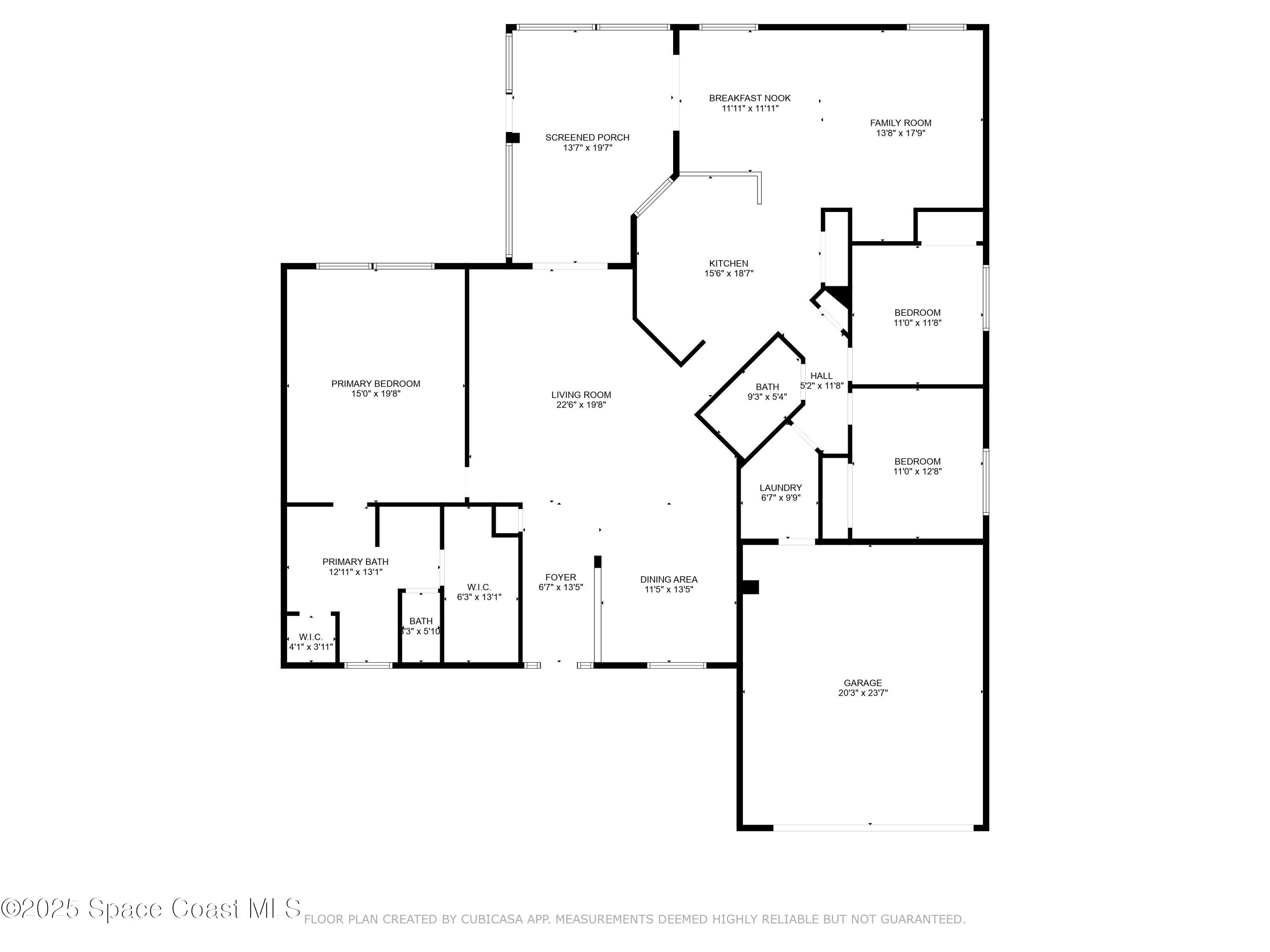 1137 Morgan Circle Northeast Palm Bay, FL 32905 - Photo 64 of 64 Floor Plan