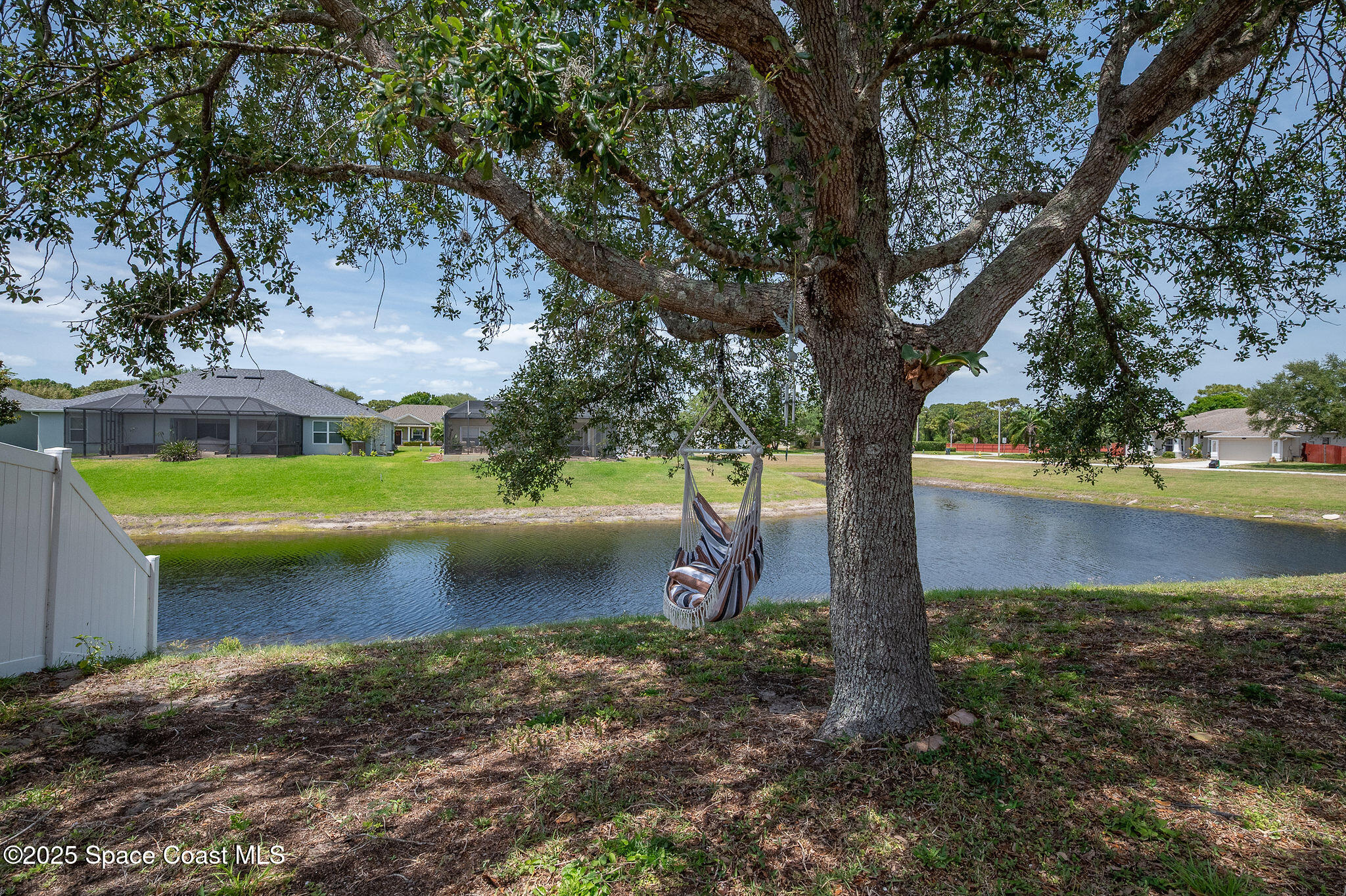 1137 Morgan Circle Northeast Palm Bay, FL 32905 - Photo 62 of 64 a view of a yard with large trees