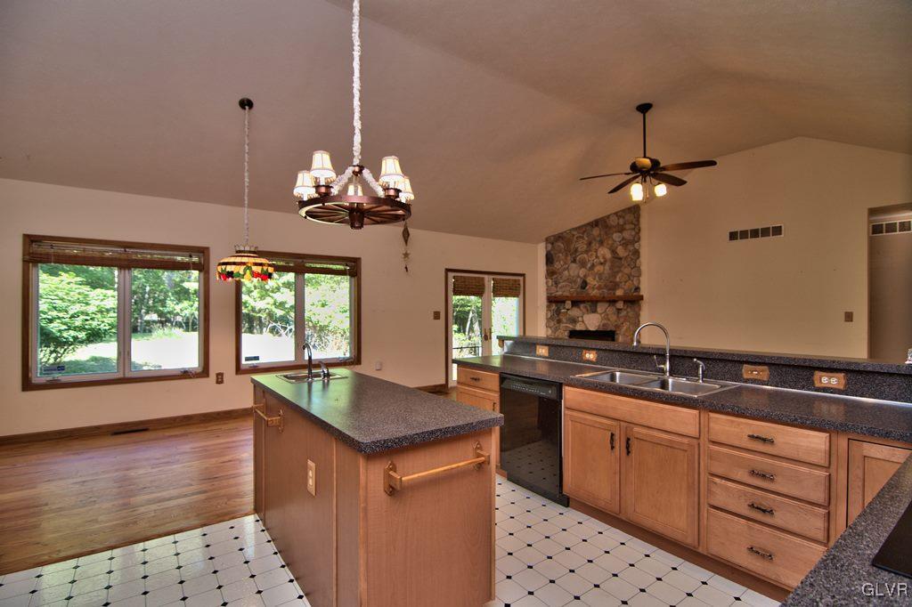 192 Chetco Road Albrightsville, PA 18210 - Photo 13 of 46 The kitchen is light & bright with a vaulted ceili