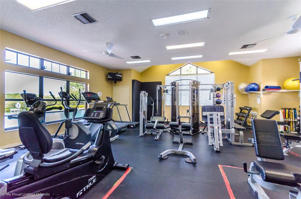 7432 Sparkling Lake Road Orlando, FL 32819 - Photo 47 of 54 a view of a room with gym equipment