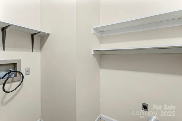 a close view of a utility room