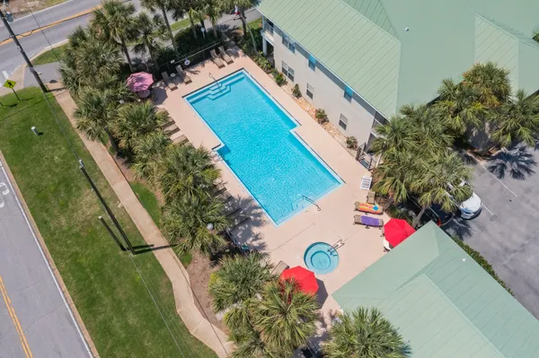 an aerial view of a