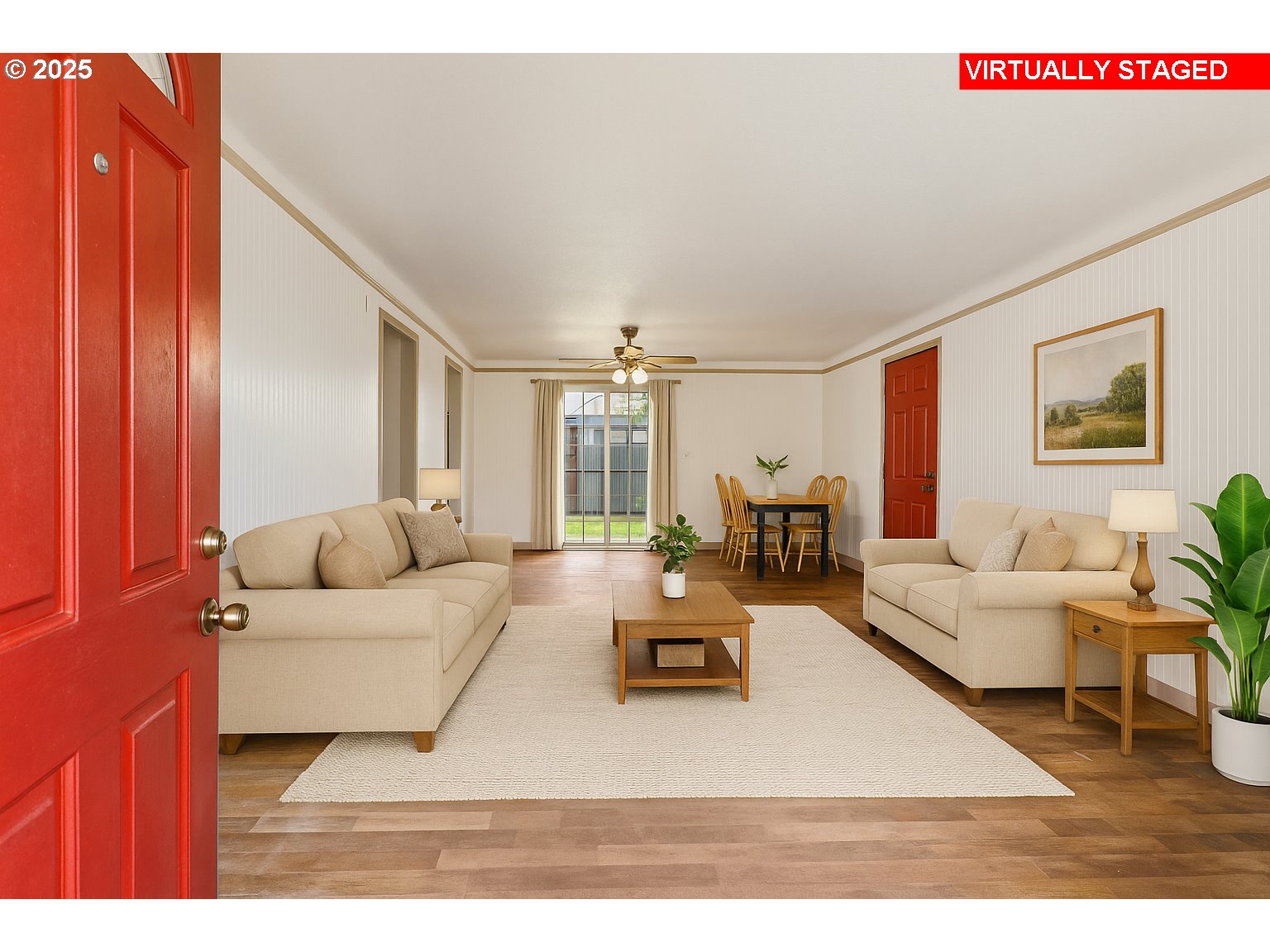 224 Northeast 92nd Place Portland, OR 97220 - Photo 8 of 43 a living room with furniture and a large window