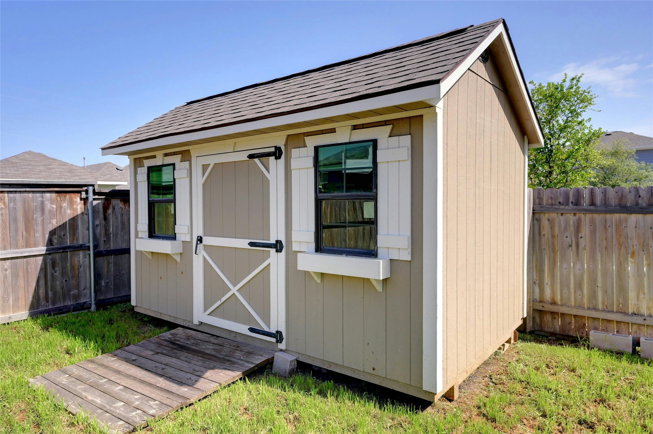 121 Switchgrass Street San Marcos, TX 78666 - Photo 29 of 33 Storage shed in the backyard.