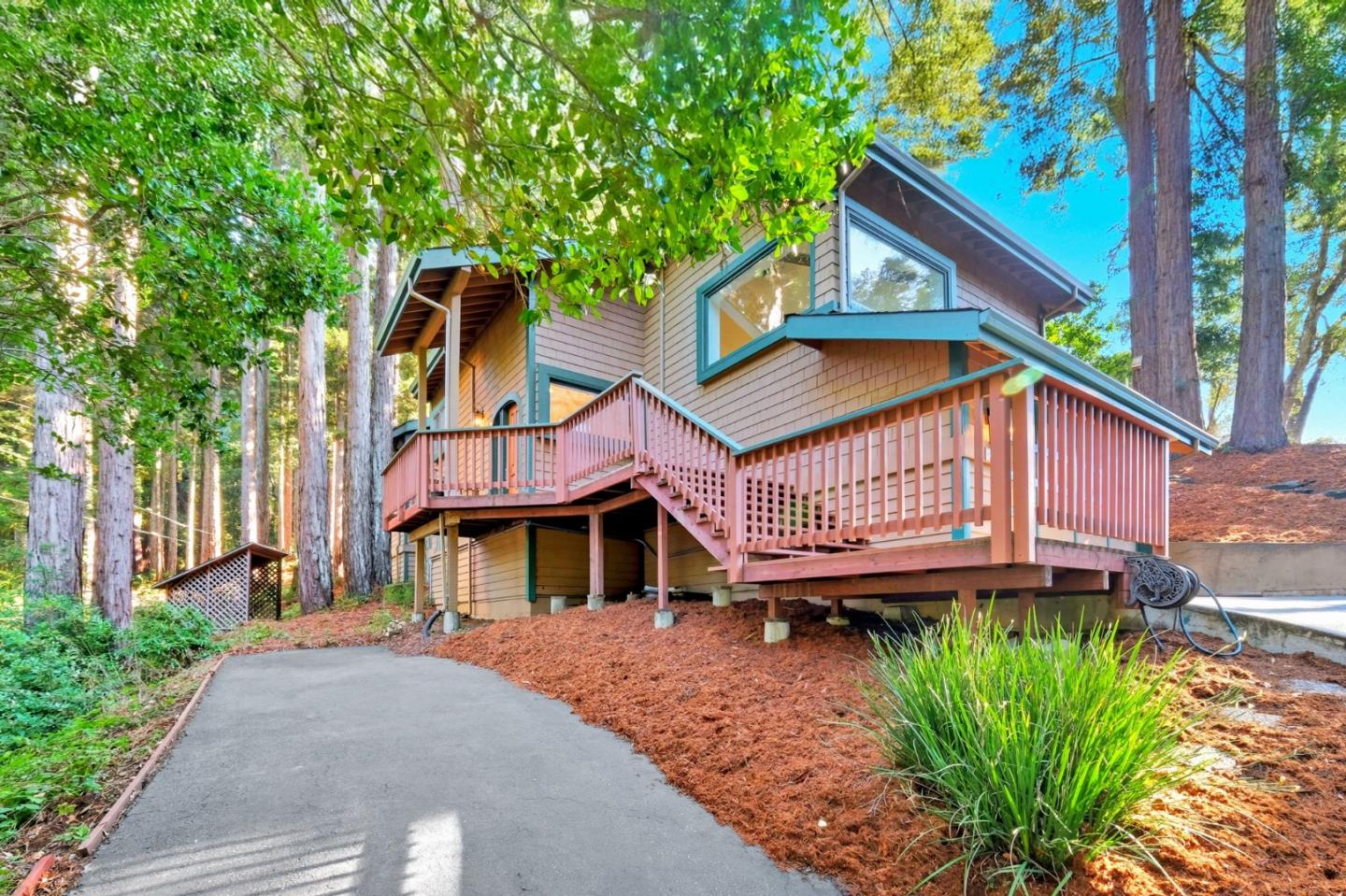 620 Condor Avenue Ben Lomond, CA 95005 - Photo 2 of 42 a view of a house with a yard plants and large tree
