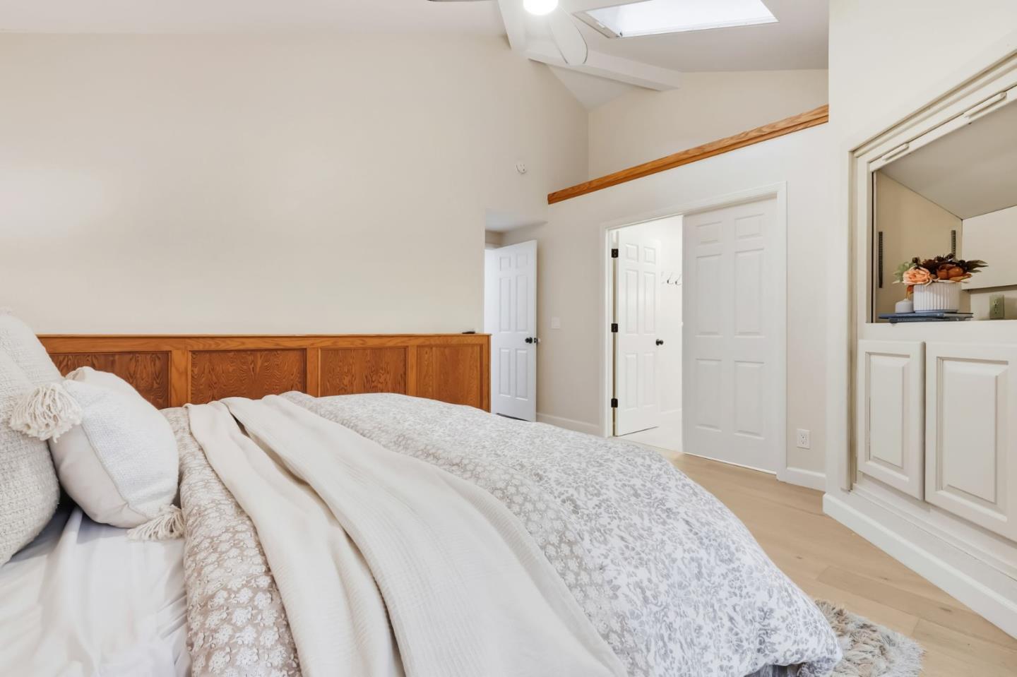 620 Condor Avenue Ben Lomond, CA 95005 - Photo 23 of 42 a bedroom with a bed and painting on the wall