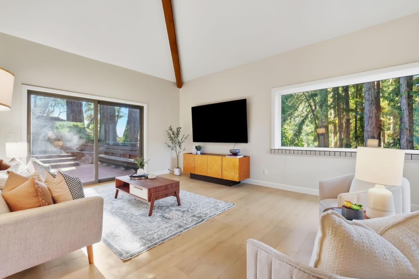 620 Condor Avenue Ben Lomond, CA 95005 - Photo 5 of 42 a living room with furniture and a flat screen tv