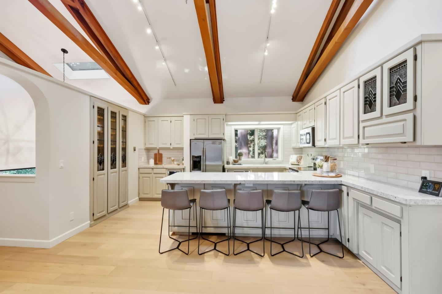 620 Condor Avenue Ben Lomond, CA 95005 - Photo 8 of 42 a kitchen with a sink and chairs