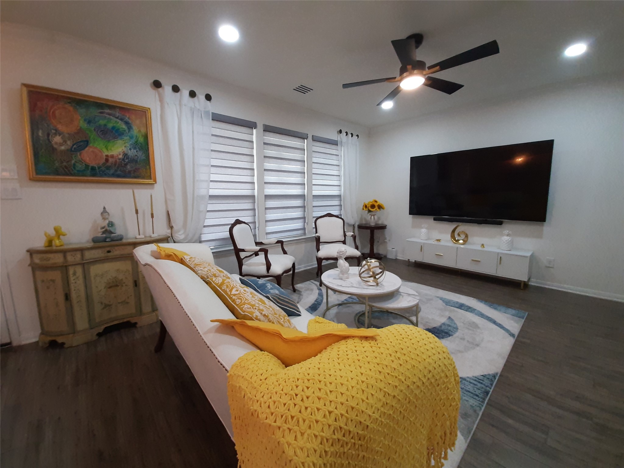 3322 Forest Chitto Dr Spring Spring, TX 77373 - Photo 5 of 18 a living room with furniture and a flat screen tv