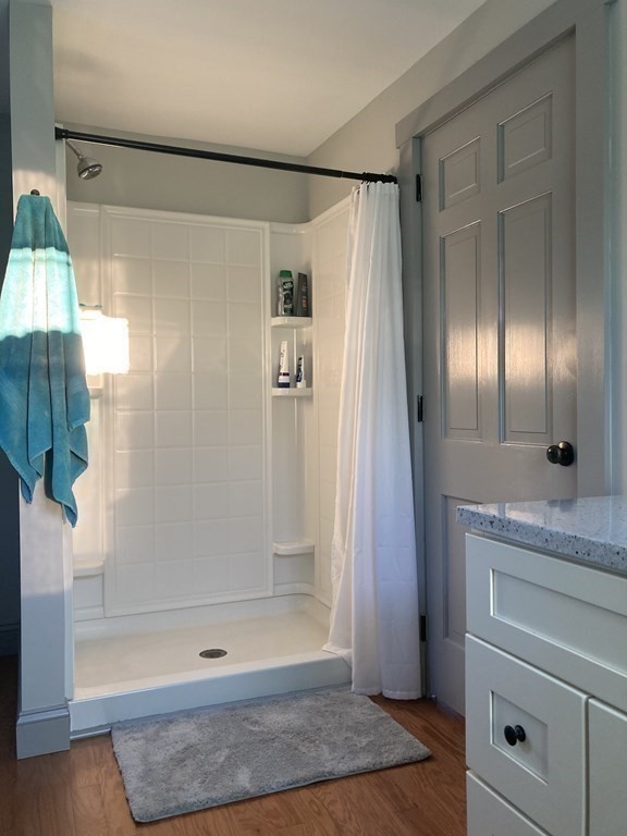 3 Pine Street Gardner, MA 01440 - Photo 16 of 32 a bathroom with a granite countertop shower and a sink