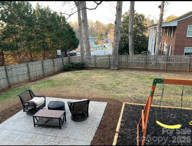 a view of outdoor space with seating