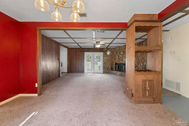 a view of an empty room