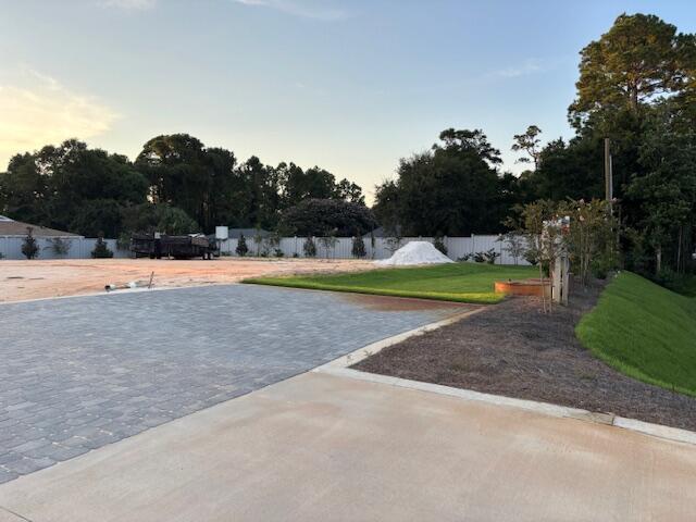 95 Don Bishop Road Santa Rosa Beach, FL 32459 - Photo 4 of 14 a view of a yard with basketball court