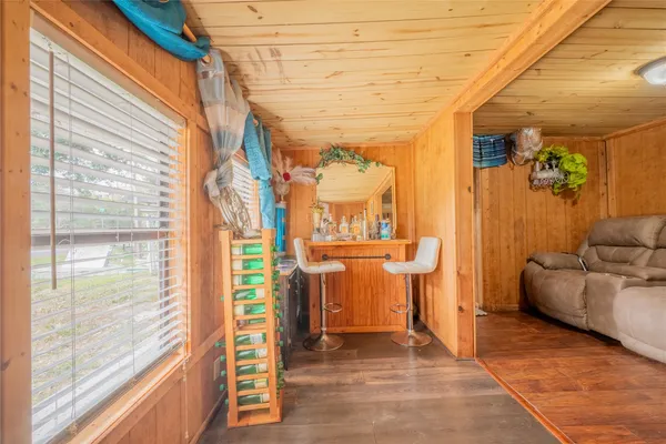 a very nice looking room with a large window