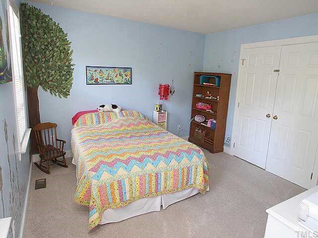 6916 Sandringham Drive Raleigh, NC 27613 - Photo 4 of 8 a bedroom with a bed and a closet