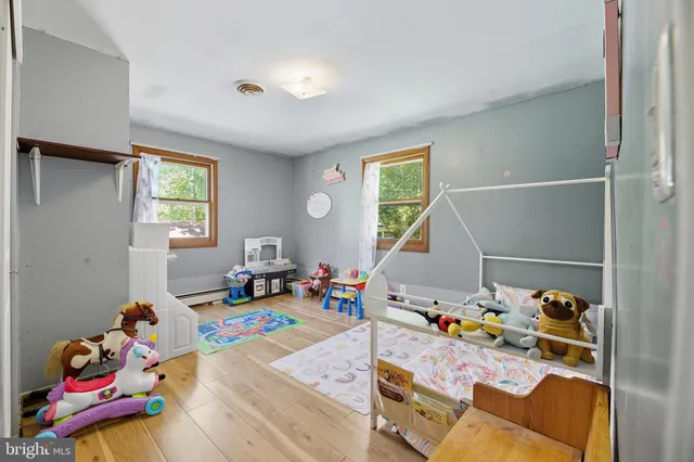 a children room with toys