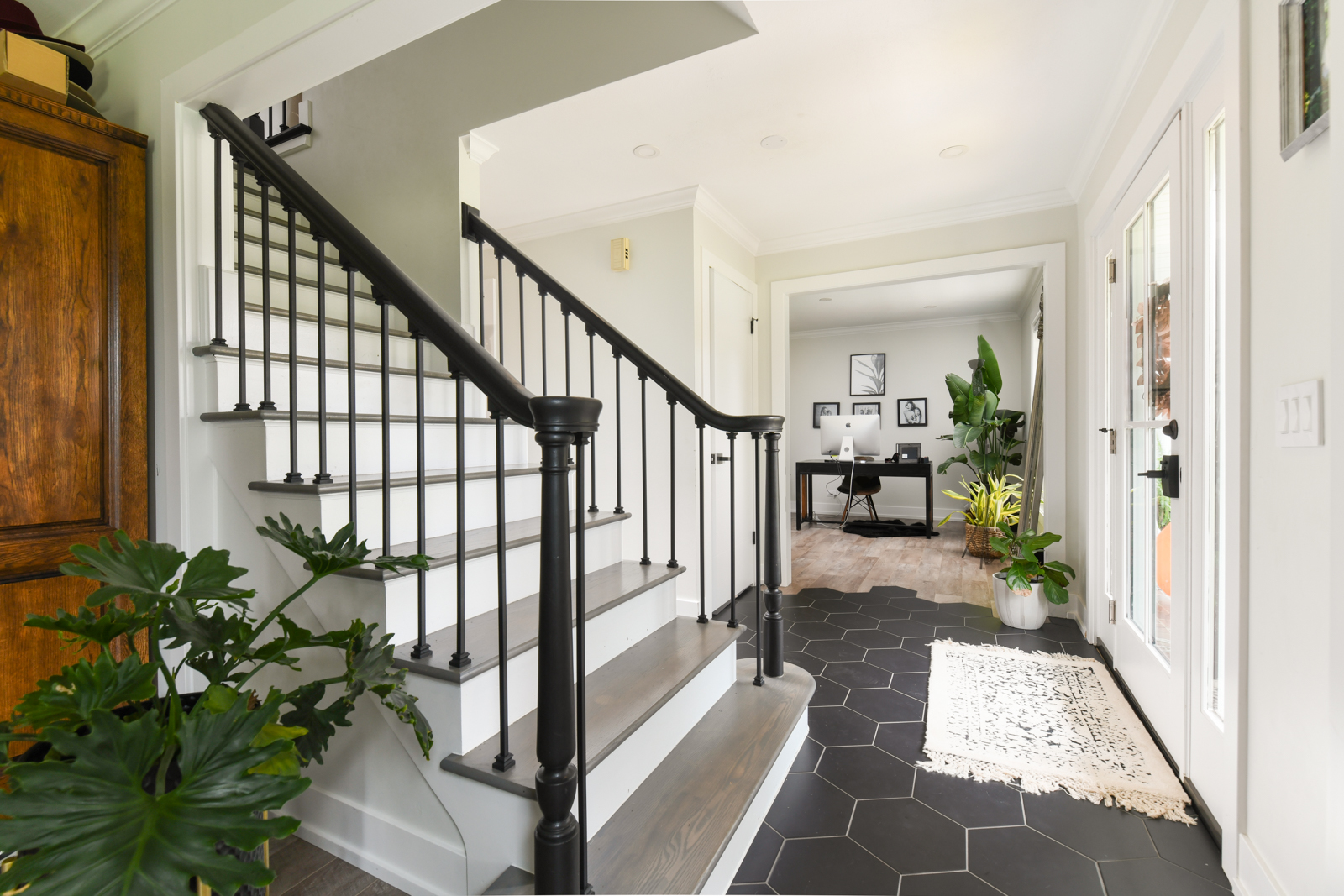 36W780 Oak Road St. Charles, IL 60175 - Photo 3 of 36 a view of entryway with wooden floor and a potted plant