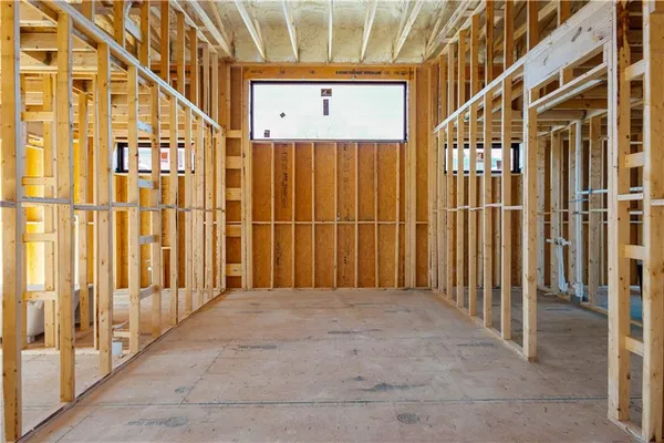 a view of outdoor space with wooden floor