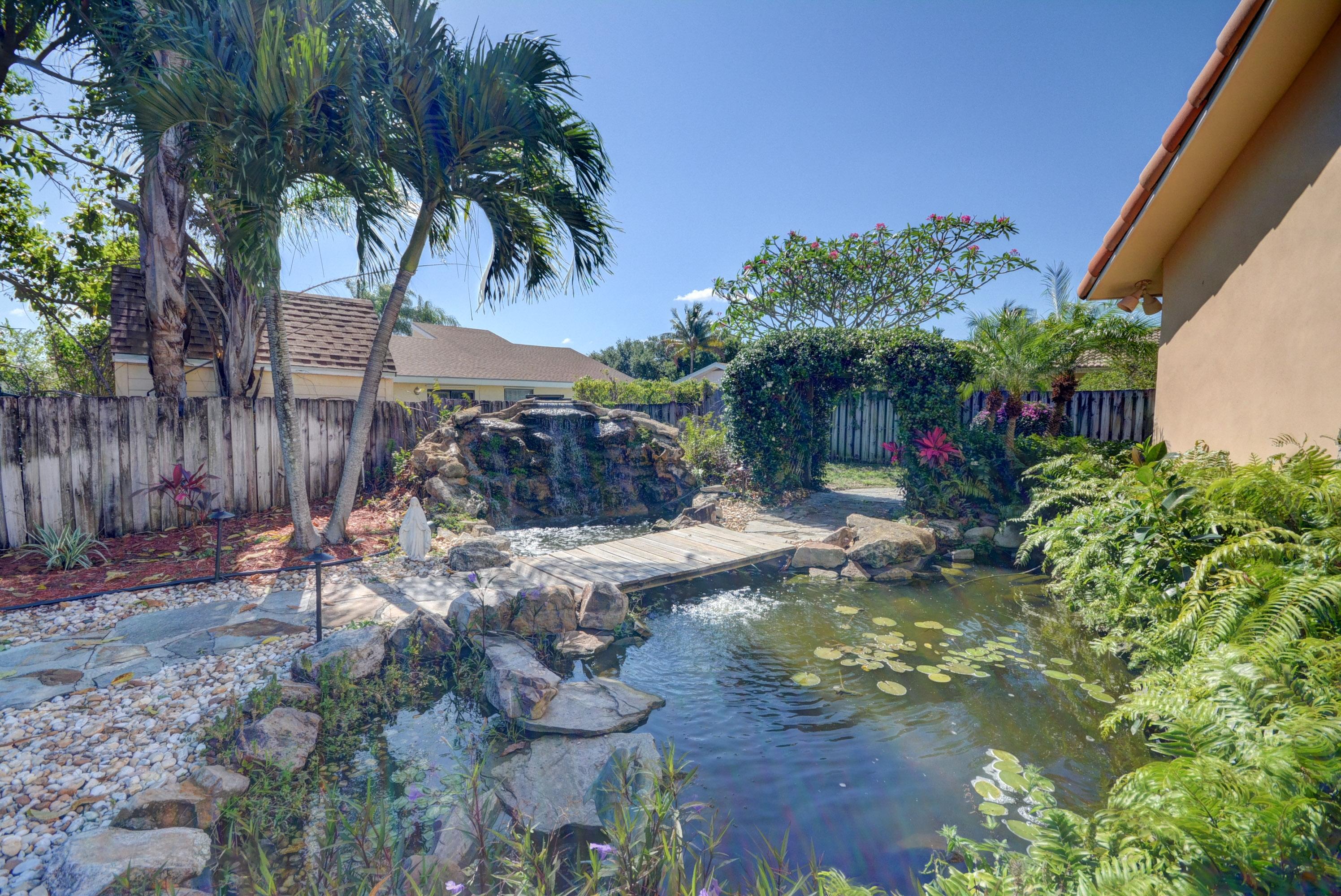 17648 Foxwood Way Boca Raton, FL 33487 - Photo 16 of 28 OUTDOOR KOI POND