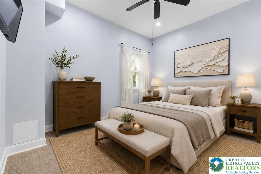 1007 Hampstead Road Bushkill, PA 18324 - Photo 42 of 72 Relax in this inviting primary bedroom featuring a soothing color palette and abundant natural light.
