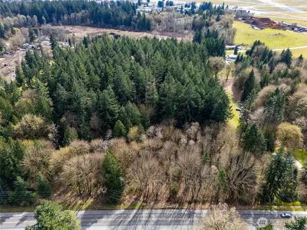 an aerial view of residential house with outdoor space