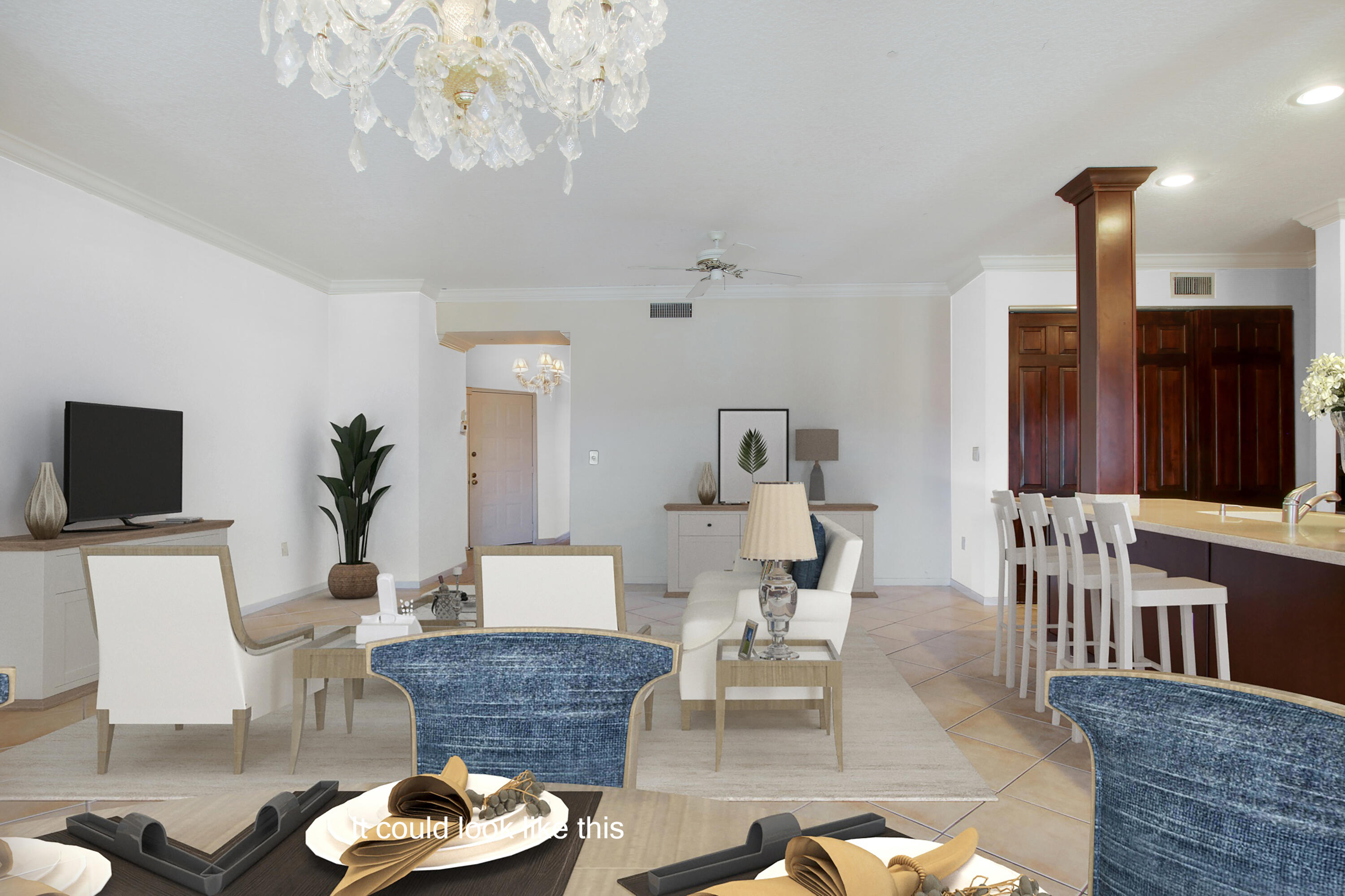 104 Half Moon Circle, Unit G3 Hypoluxo, FL 33462 - Photo 3 of 30 Living Dining Breakfast