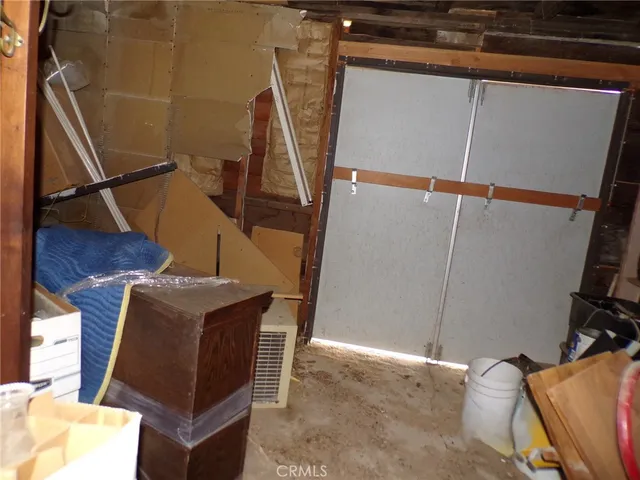 a view of storage and utility room