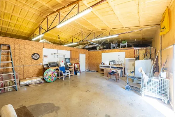 a view of a bike garage